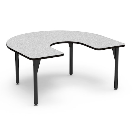 Virco 60 in. W, 66 in. L, 30 in. H, Grey Nebula Top / Black Edge 50HORSE6030